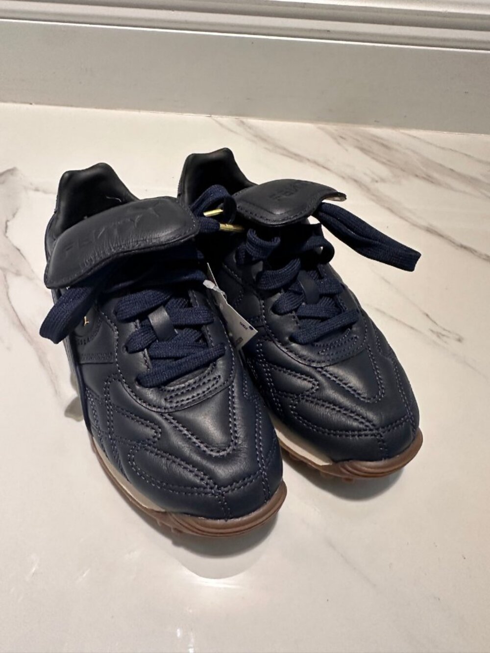 FENTY x PUMA Avanti Kids Sneakers Navy Leather US 13C New With Tags
